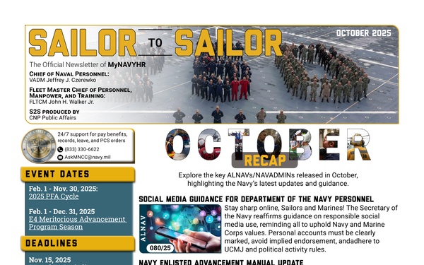Sailor to Sailor - November 3, 2025