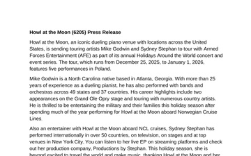 Armed Forces Entertainment News - 11.20.2025