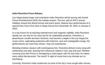 Armed Forces Entertainment News - 11.20.2025