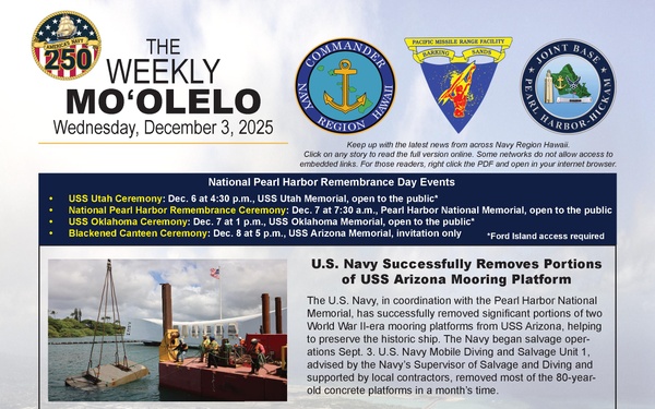 Mo'olelo - December 3, 2025