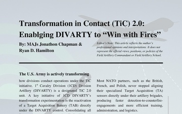 Field Artillery Professional Bulletin - 12.04.2025