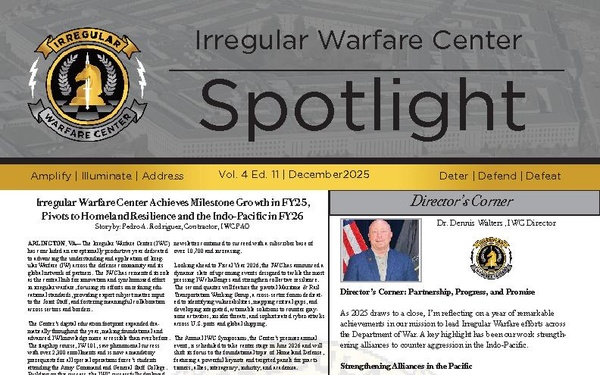 Irregular Warfare Center Spotlight - December 19, 2025