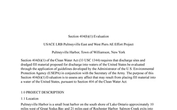 U.S. Army Corps of Engineers, Buffalo District - Draft Documents - 12.23.2025
