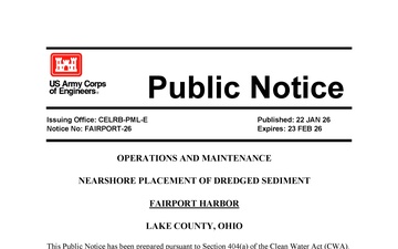U.S. Army Corps of Engineers, Buffalo District - Draft Documents - 01.22.2026