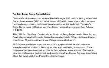 Armed Forces Entertainment News - 01.13.2026