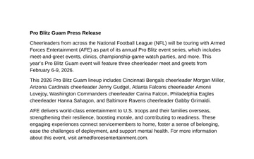 Armed Forces Entertainment News - 01.13.2026