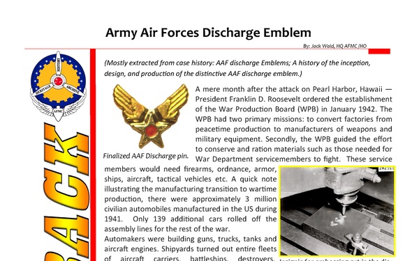 AFMC History and Heritage - March 13, 2026