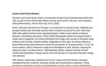 Armed Forces Entertainment News - 05.01.2026