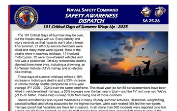 Safety Awareness Dispatch - 09.10.2025