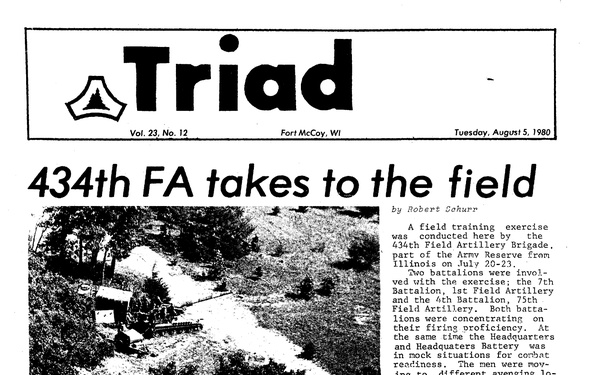 Fort McCoy Triad Newspaper - August 5, 1980