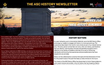 ASC History Newsletter - 07.07.2026