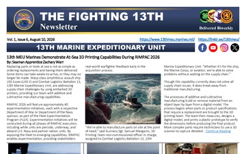 THE FIGHTING 13TH Newsletter - 08.10.2026