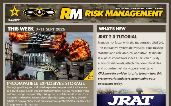 Risk Management Newsletter - September 7, 2026