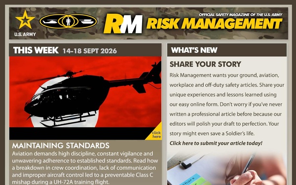 Risk Management Newsletter - September 14, 2026
