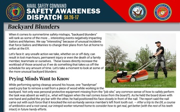 Safety Awareness Dispatch - 06.25.2026