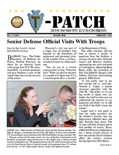 Feb 7, 2011 T-Patch Newsletter