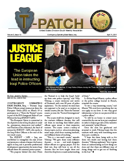 T-Patch Newsletter 11 April 2011