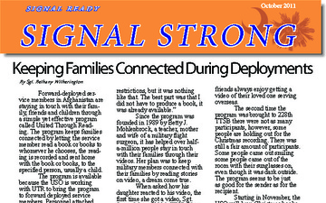 Signal Ready, Signal Strong - 10.25.2011